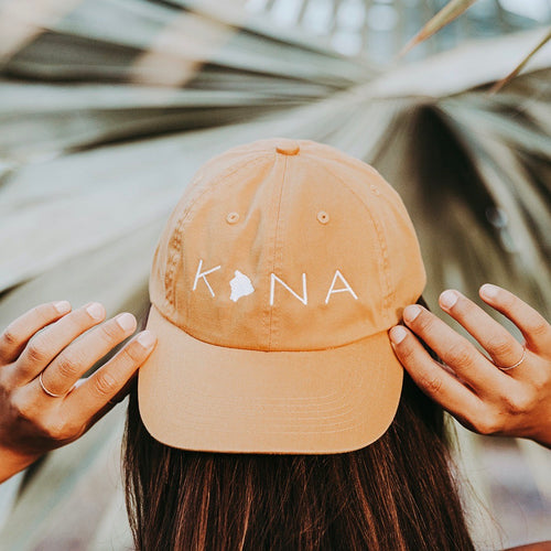 Kona Big Island Dad Hat - Yellow