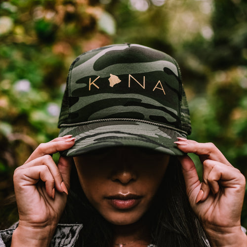 Kona Big Island Camo Trucker Hat