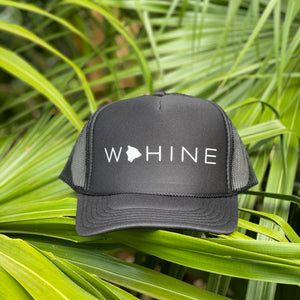Wahine Big Island Black Trucker Hat